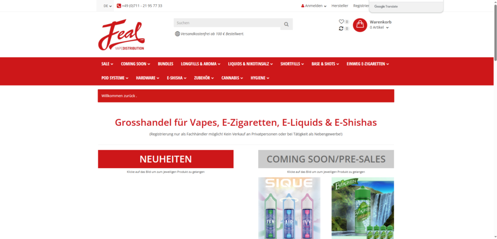 FEAL Vape Distribution