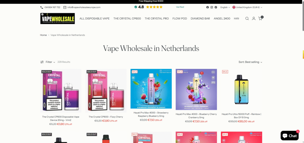 Vape Wholesale Netherlands