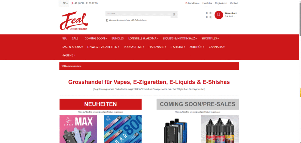 Feal Vape Distribution
