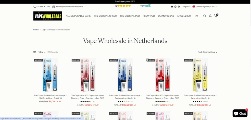Vape Wholesale Netherlands