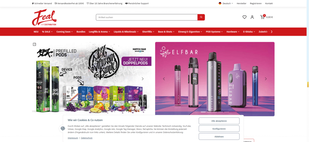 Feal Vape Distribution