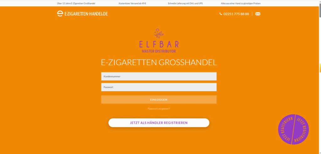 E-Zigaretten-Handel