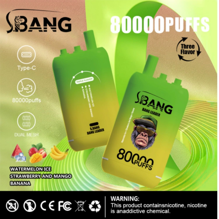 bang leader 80000 puffs – triple flavors, massive clouds