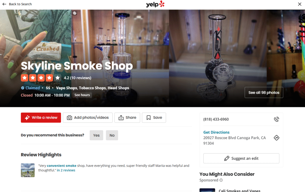 Skyline Smoke Shop 