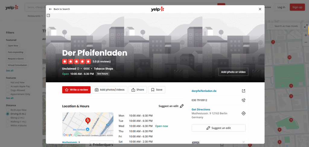  Der Pfeifenladen