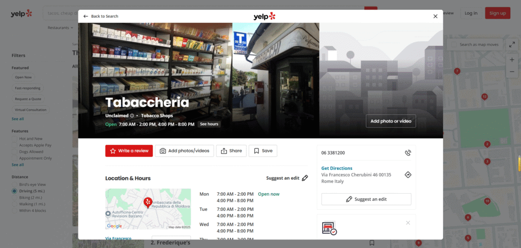 Tabaccheria Giovenchi