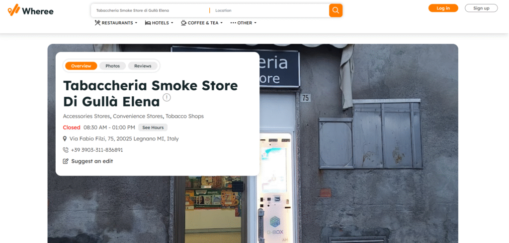 Tabaccheria Smoke Store di Gullà Elena