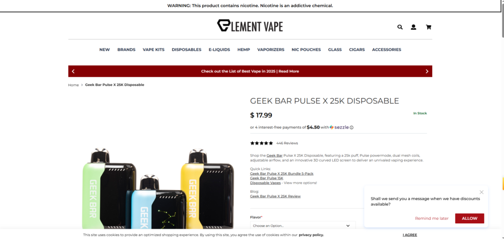 Geek Bar Pulse X 25K