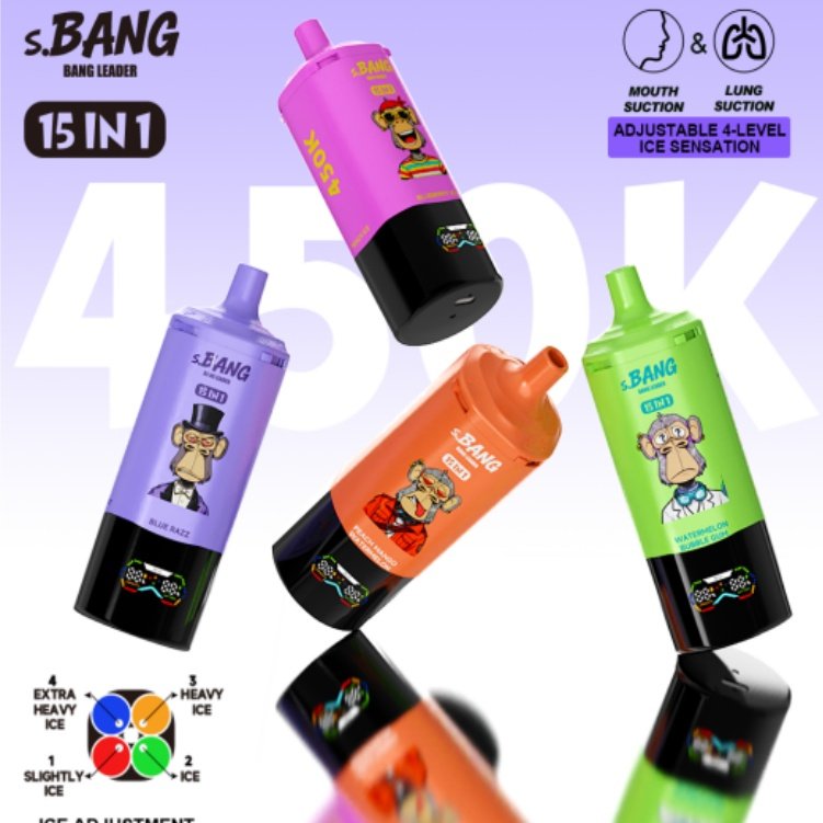 bang leader 450k puffs 15 in 1 | adjustable
