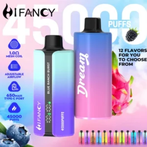 hifancy dream 45000 disposable vape blue burst