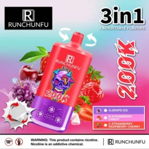 runchunfu 200k 2 of Home runchunfu 3 in 1 200k puffs disposable vape