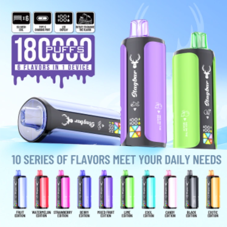 STAG BAR 6IN1180K Puffs Home